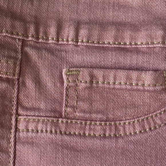 Flying Monkey Anthropologie Women's Sz 31 X28 Pink Glitter Skinny Pants - Picture 7 of 15